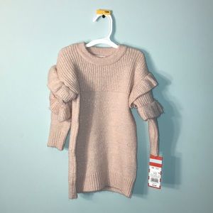 fancy pink sweater dress NWT🎀